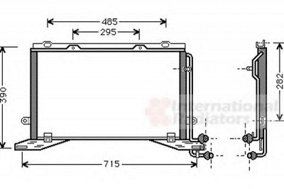 VAN WEZEL 30005268 -  Конденсатор, кондиционер